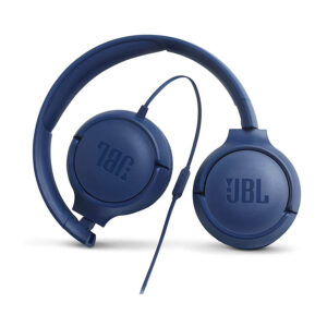 JBL TUNE 500 – Auriculares con diadema con micro – en oreja – cableado – conector de 3,5 mm – azul (JBLT500BLU)
