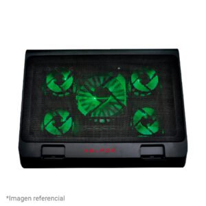 Cooler Xblade p/Laptop Glacius 17″ 5 Fan USB, Green Light Black (GXB-H501-BK)
