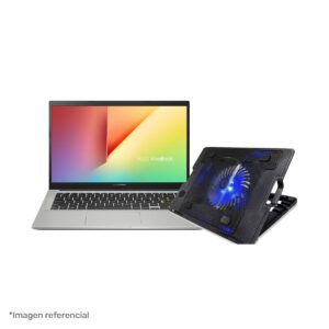 Laptop ASUS VivoBook X413JA 14″ FHD, Core i3-1005G1, 128GB SSD, 4GB DDR4, Windows 10 Home (X413JA-211.VBWB) + Cooler Iblue de regalo (H19-BK)