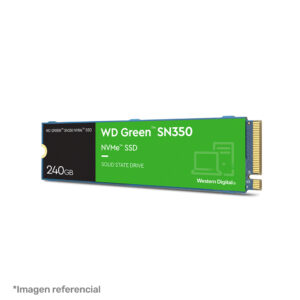 Unidad de Estado Sólido Western Digital Green SN350, 240GB, NVMe, M.2 2280, PCIe Gen3 (WDS240G2G0C)