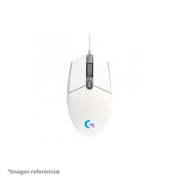 Mouse Gamer Logitech G203 LightSync, 8000 DPI, Blanco (910-005791)