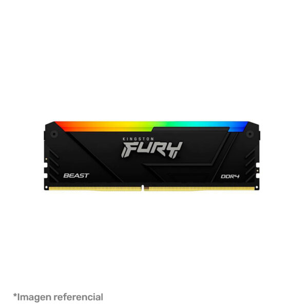 Memoria Kingston Fury Beast RGB, 8GB DDR4 3200 MHz, PC4-25600, CL16, 1.35V