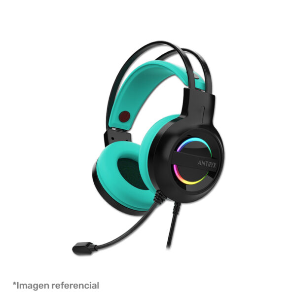 Audífono Gamer Antryx Iris-K Turquesa 7.1, USB (AGH-7100KTE)