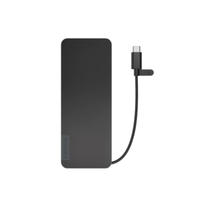 Base de Viaje Lenovo Slim USB-C Travel Dock – Lector de Tarjetas & Carga 65W (4X11N40212)