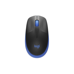 910-005903 – Mouse Inalámbrico Logitech M190 Full-Size Blue: Diseño Ergonómico Contorneado, Sensor de 1000 DPI y Conectividad de 2.4 GHz