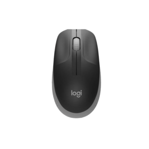 910-005902 – Mouse Inalámbrico Logitech M190 Full-Size Charcoal: Diseño Ergonómico para Manos Medianas/Grandes, Sensor de 1000 DPI y Conectividad de 2.4 GHz