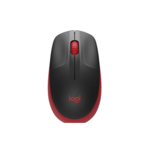 910-005904 – Mouse Inalámbrico Logitech M190 Full-Size Red: Diseño Ergonómico de Tamaño Completo, Sensor de 1000 DPI y Conectividad de 2.4 GHz