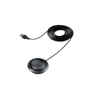 31700001400 – Micrófono de Conferencia Genius MIC-100U USB: Omnidireccional 360° y Alcance de 3 Metros Black