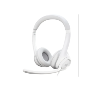 981-001285 – Auriculares Estéreo USB Logitech H390 White con Cancelación de Ruido y Almohadillas de Felpa
