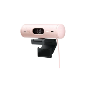 960-001418 – Cámara Web Logitech Brio 500 Full HD 1080p USB-C Rose con Encuadre Automático