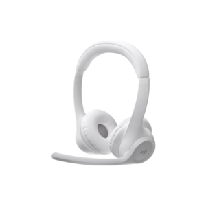 981-001416 – Auriculares Inalámbricos Logitech Zone 300 White con Bluetooth y Micrófono Dual con Supresión de Ruido