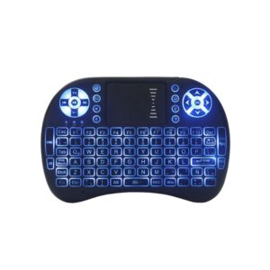 Mini Teclado Inalámbrico Ergonómico, Touch Mouse, Retroiluminado KET-1107