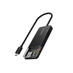 Hub USB-C 6 en 1 CABLETIME CB04B – HDMI 4K, USB-A, SD/TF, PD 100W