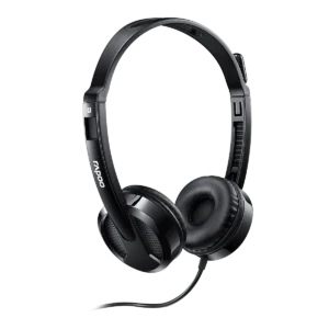 RAPOO H120 – Audífono USB con Micrófono Ajustable 360° – Negro