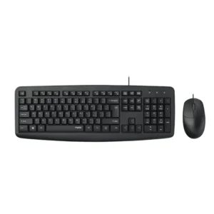 Kit Teclado + Mouse con Cable USB RAPOO NX1600 – Negro
